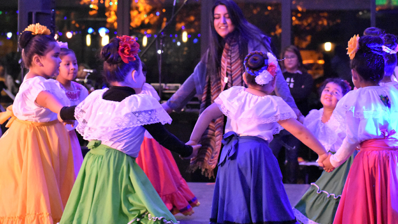 Photo of Los Lupeños Dance Academy student recital with maestra Monika